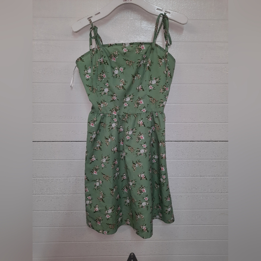Green Floral Dress